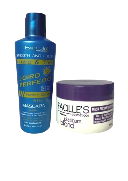Escova Progressiva Loiro 300 ml +máscara Bluberry 300 Gramas Promoção