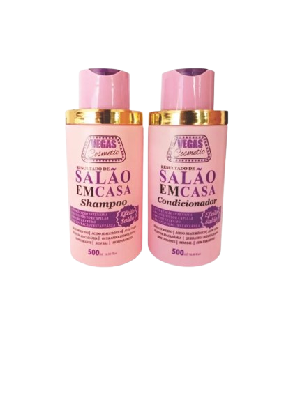 Kit salão em casa Shampoo e Condicionador 2x1 500 ml